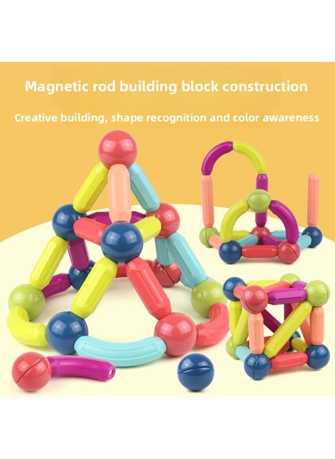 Early Education Magnetic Stick Toy Varied Children's Educational Boys' Female One And Two And A Half Year Old Baby Children's Teaching Aware Assembled Building Blocks-Color:42 Storage Box 【market Be - Image 1