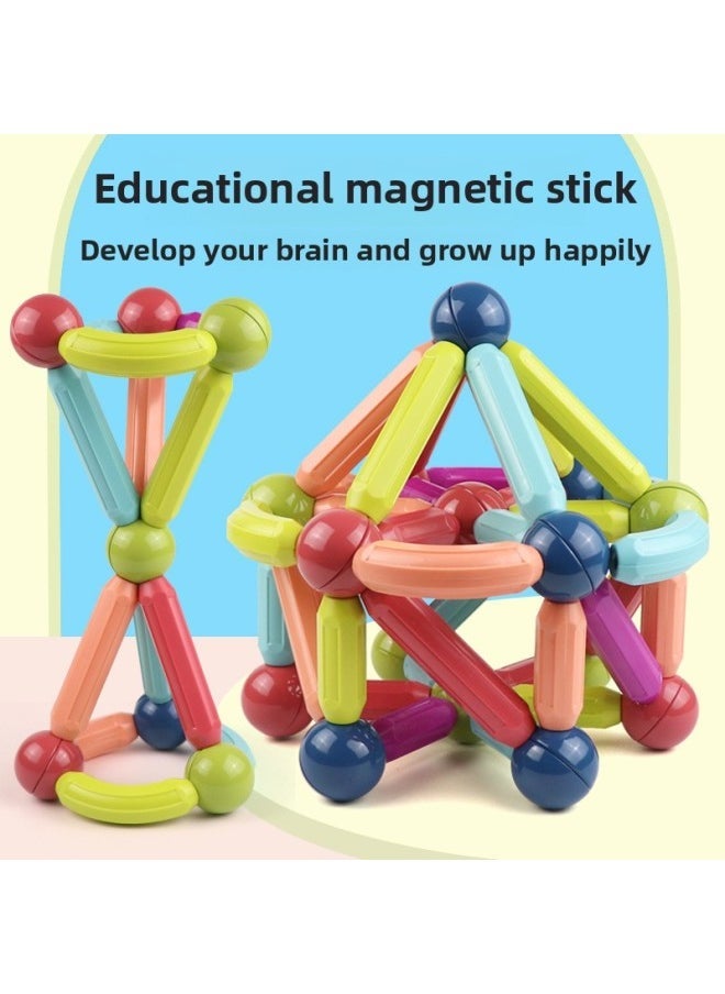 Early Education Magnetic Stick Toy Varied Children's Educational Boys' Female One And Two And A Half Year Old Baby Children's Teaching Aware Assembled Building Blocks-Color:42 Storage Box 【market Be - Image 2