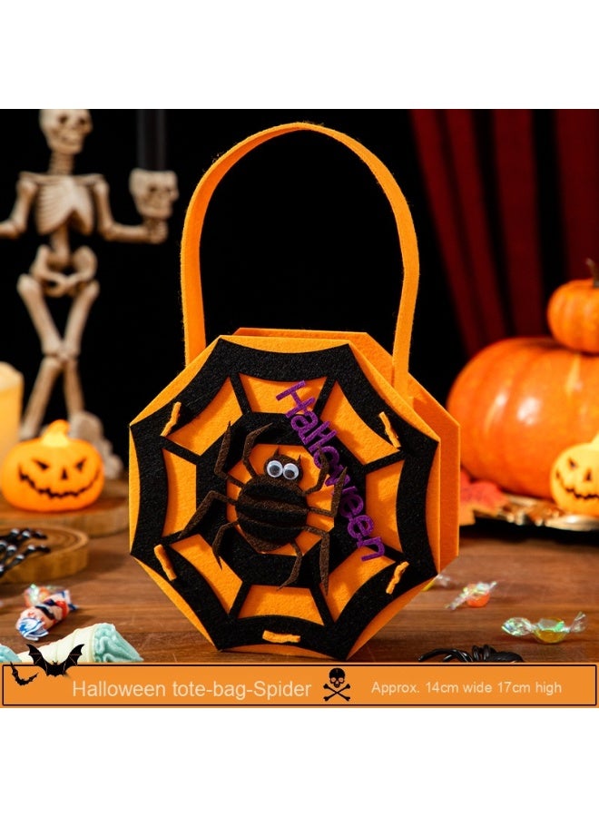 NIBEMINENT Halloween Pumpkin Kids Candy Tote Bag