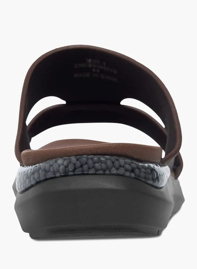 Le Confort Mens Metal Accent Slip-On Sandals