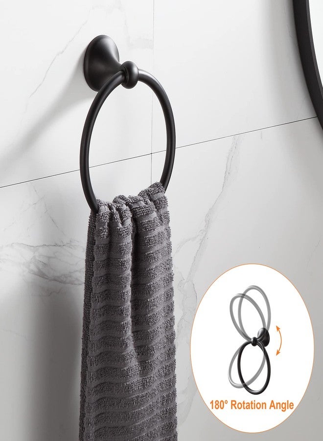 BGL Bathroom Hardware Set Matte Black Adjustable Expandable Bath Towel Bars Bathroom Accessory Set Towel Racks 8-Pieces Wall Mount - Image 4