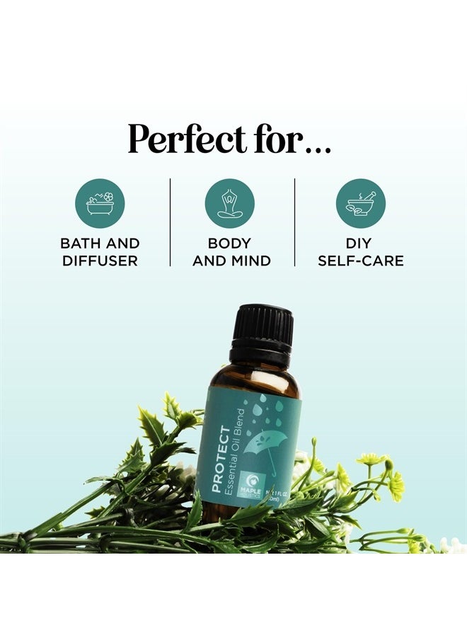 Thieves Myth Essential Oil Blend - Purification Essential Oil Blend for Diffuser of Undiluted Cinnamon Eucalyptus Lemon Rosemary and Clove Essential Oil - Cleansing Aromatherapy Diffuser Oil