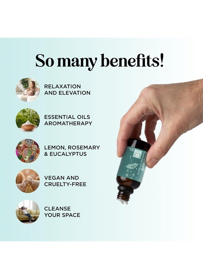 Thieves Myth Essential Oil Blend - Purification Essential Oil Blend for Diffuser of Undiluted Cinnamon Eucalyptus Lemon Rosemary and Clove Essential Oil - Cleansing Aromatherapy Diffuser Oil