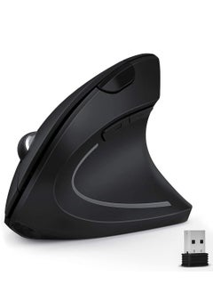 تراندز *تراندز، ماوس بصري لاسلكي 2.4 جيجا، أسود، شكل مريح مع ضوء LED MU5421  - Image 1