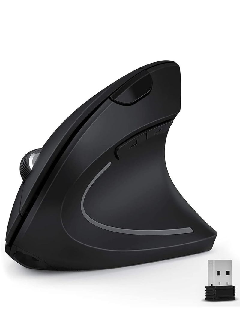 Trands Trands 2.4G WIRELESS OPTICAL MOUSE, BLACK, Ergonomic Shape With LED light MU5421  - Image 1