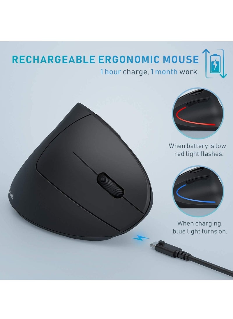 Trands Trands 2.4G WIRELESS OPTICAL MOUSE, BLACK, Ergonomic Shape With LED light MU5421  - Image 5