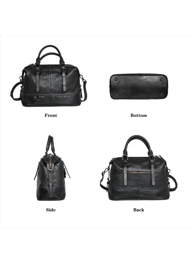 HESHE Tote Bags for Women Handbags Top Handle Bag Women's Purses and Handbags Back Cossbody Bag(Black) - Image 5