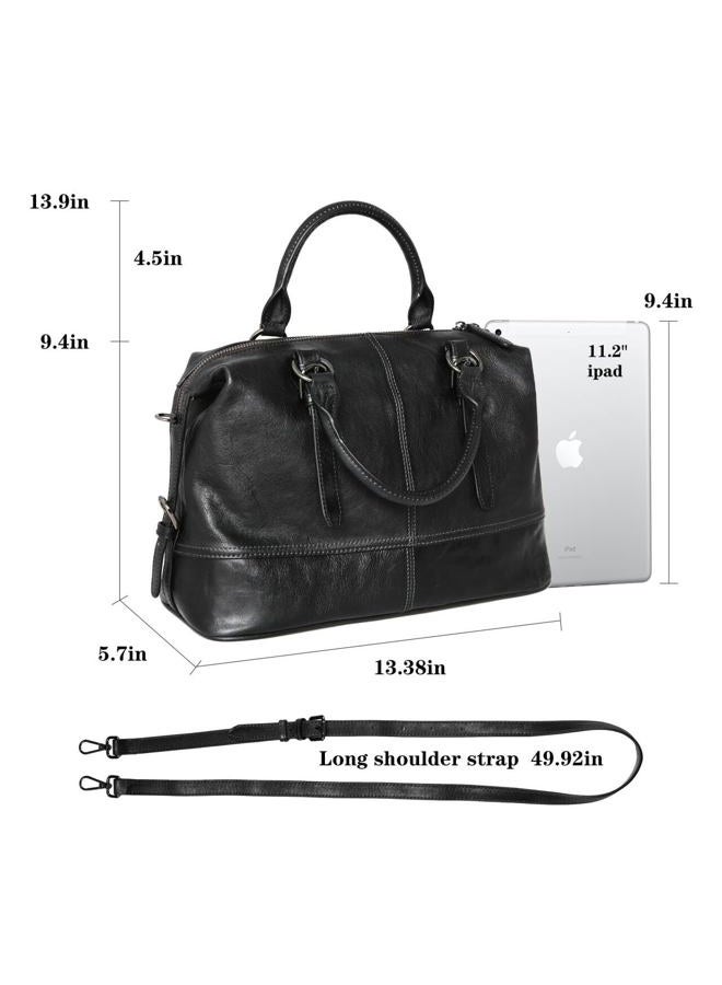 HESHE Tote Bags for Women Handbags Top Handle Bag Women's Purses and Handbags Back Cossbody Bag(Black) - Image 4