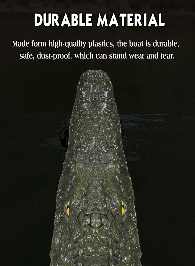 JJRC RC Boat Simulation Crocodile Electric Racing Boat for Pools 2.4G Remote 2CH Control Spoof Toy - Image 2