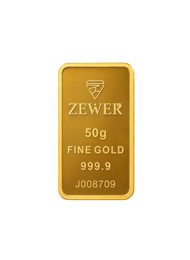 Zewer 50g 24 Karat (999.9) Fine Gold Bar - Burj Khalifa Design - Image 5