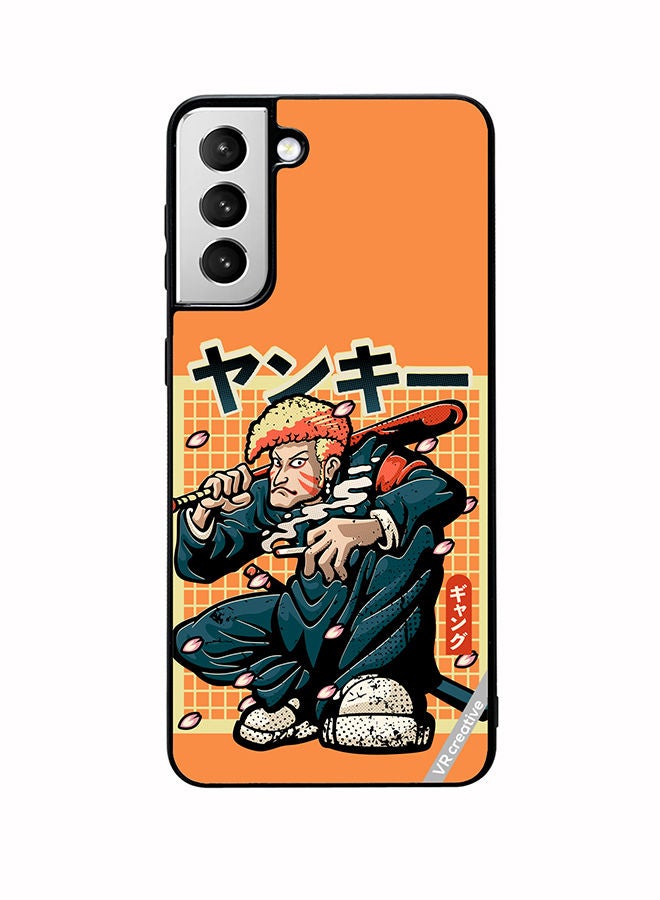 VR CREATIVE Protective Case Cover For Samsung Galaxy S22 5G Japanesse Yankee Design Multicolour - Image 1