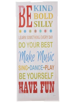 Stupell Industries The Kids Room by Stupell Be Kind, Bold, Silly Typography Rectangle Wall Plaque  - Image 2