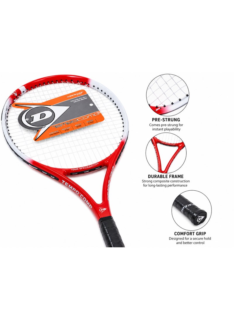 DUNLOP Tempo Comp Tennis Racket with Full Cover – Lightweight Adult Tennis Racquet for Beginners & Recreational Players - Image 3