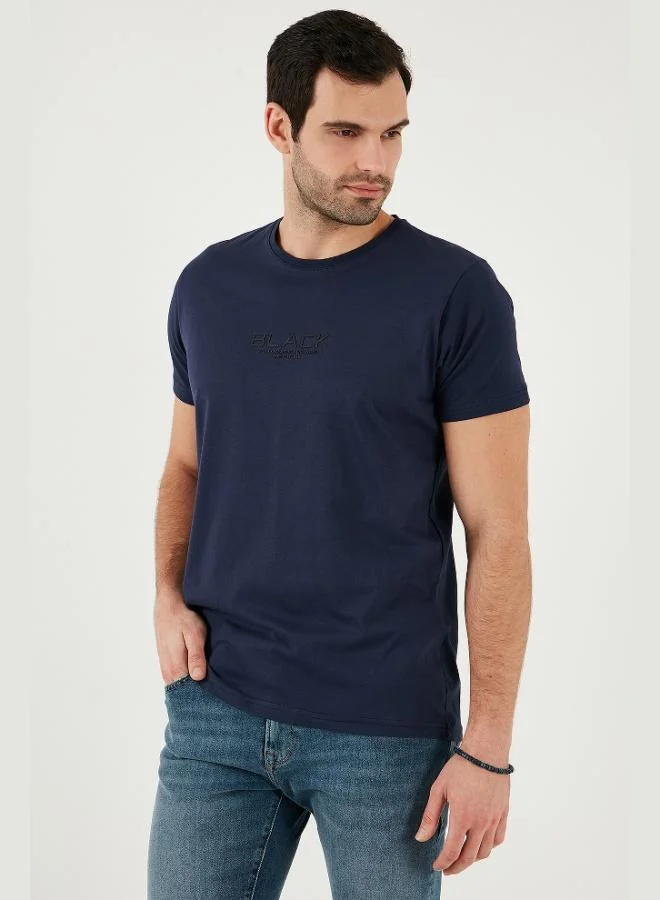 Buratti  Buratti Cotton Slim Fit Crew Neck T Shirt Men's T SHIRT 541FOLLOW for Men | Best Price UAE