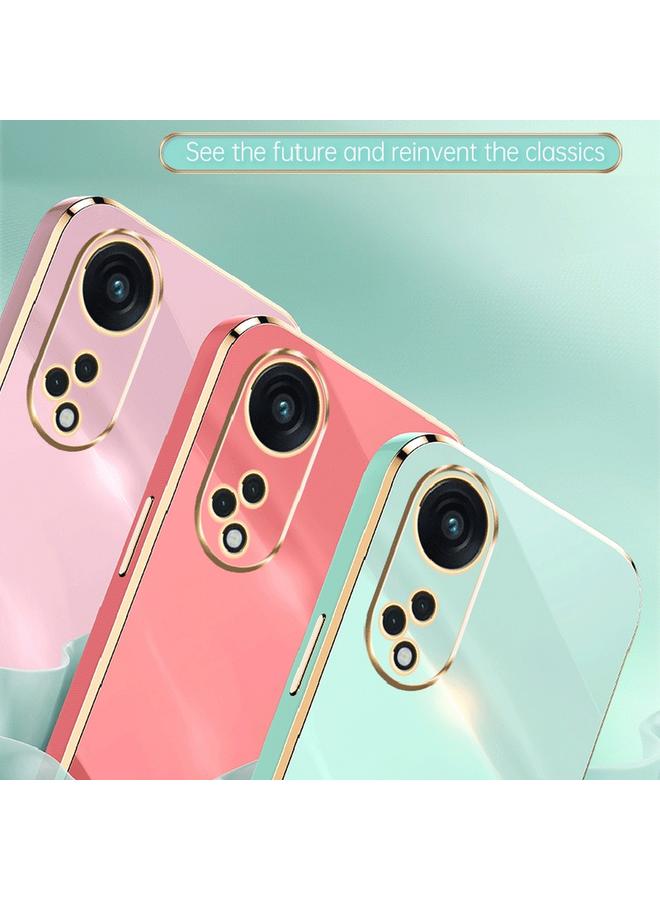 شين لي تونج جراب لهاتف OPPO Reno8 T 5G، جراب هاتف TPU مطلي بالكهرباء 6D بحافة مستقيمة - Image 4