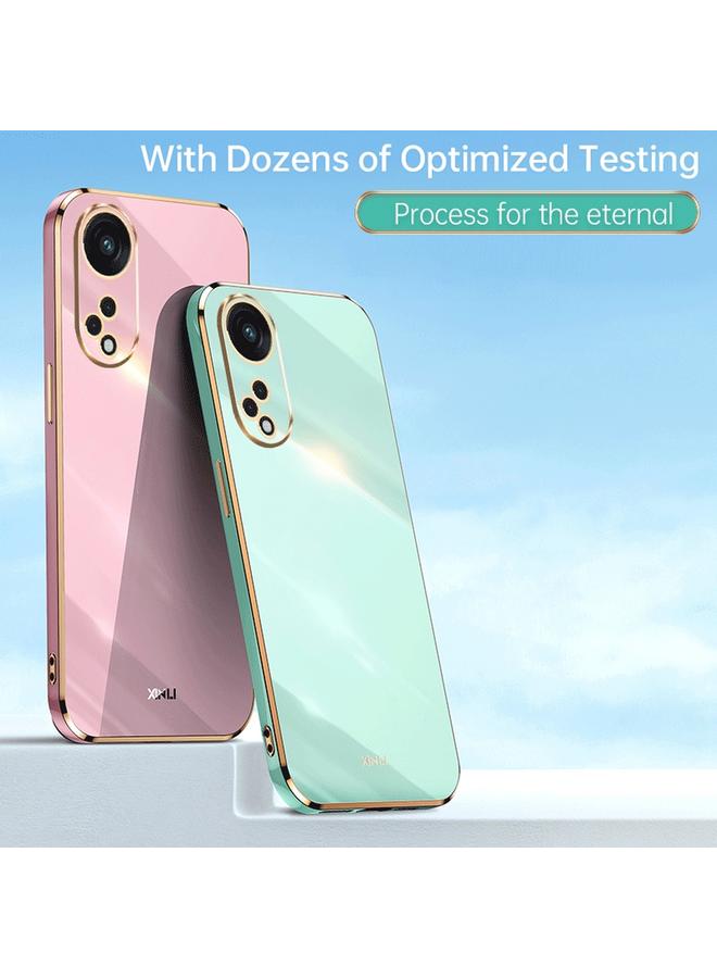 شين لي تونج جراب لهاتف OPPO Reno8 T 5G، جراب هاتف TPU مطلي بالكهرباء 6D بحافة مستقيمة - Image 2