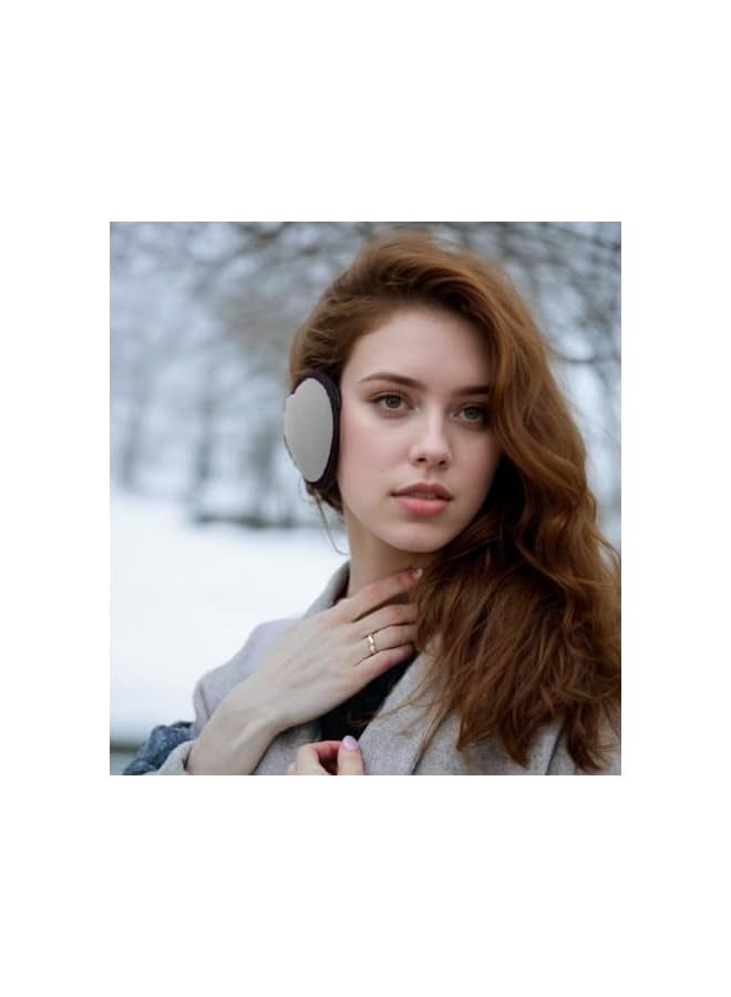 PROMASS 2pack Ear Muffs For Winter Ear Warmer Ear Covers Over The Head Ear Muffs for Men Women Outdoor Sports Snowboarding Foldable Windproof Plush Earmuffs - Image 4