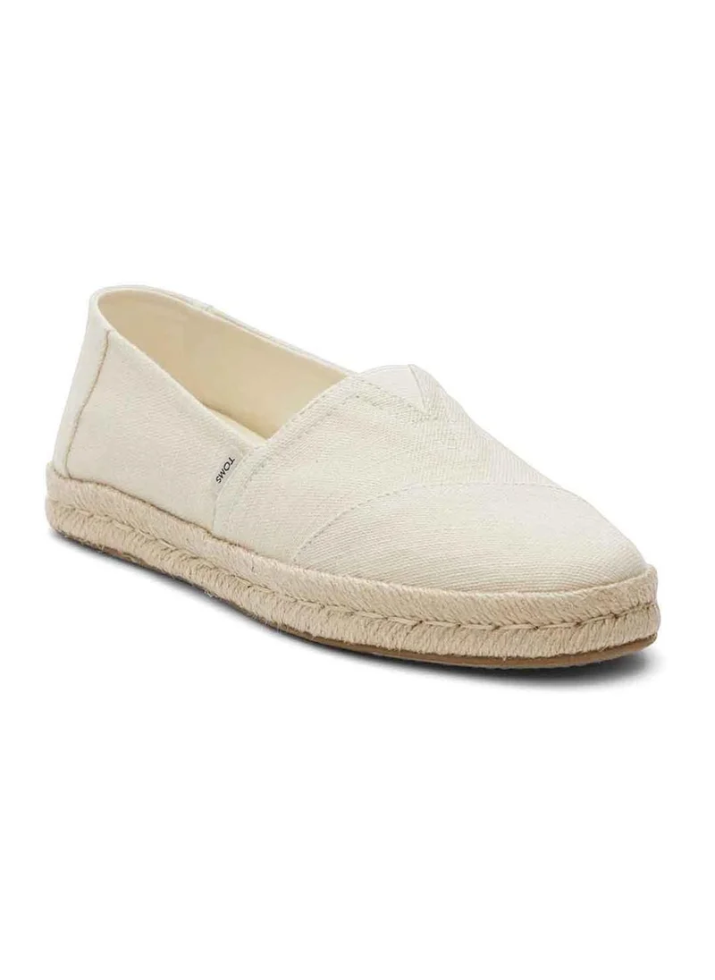 تومس Toms Womens 10020695 Espadrille Slip-On Shoes, Beige