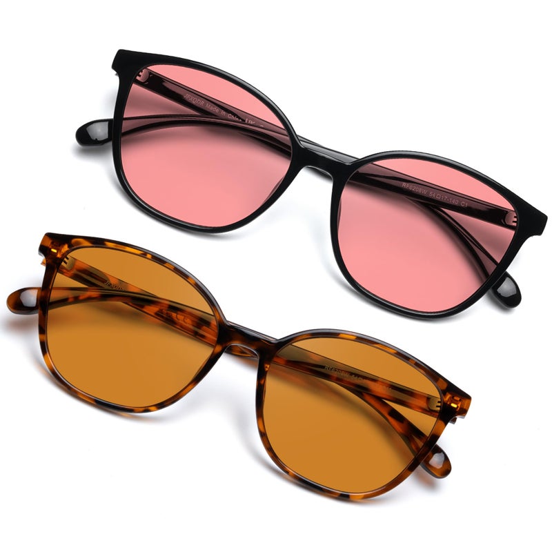 Blue Light Blocking Glasses for Women - TV Phone Computer Gaming Glasses - Anti UV Glare & Screen Fatigue RF6208