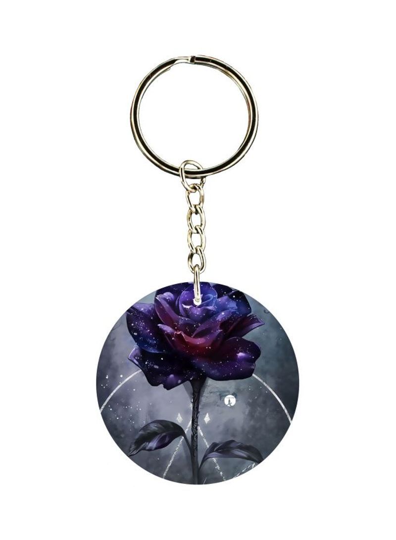 Rose Themed Keychain