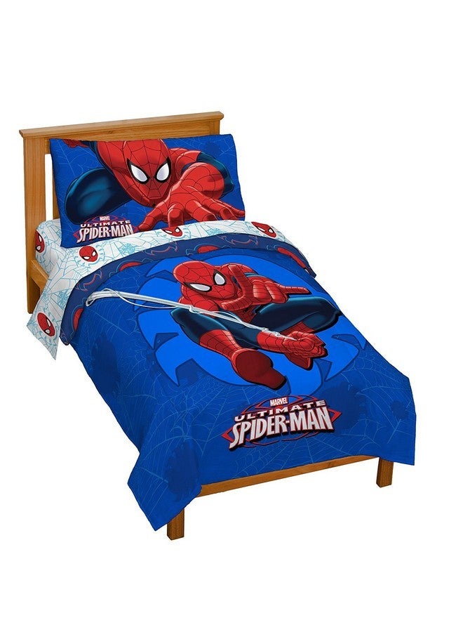 جاي فرانكو طقم سرير للأطفال الصغار من مارفل سبايدرمان "ريجوليتر" مكون من 4 قطع - Image 1