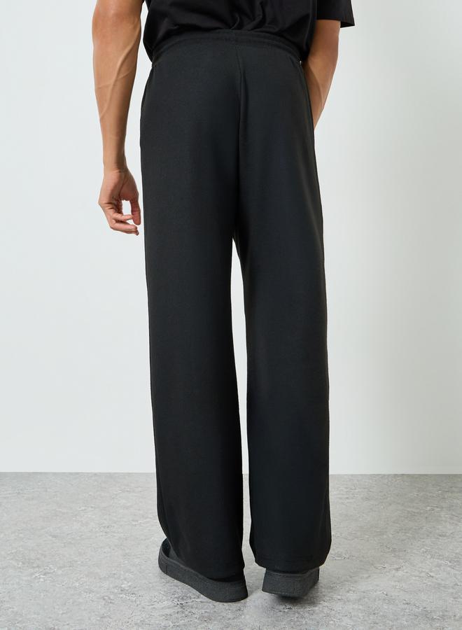 Styli Men Black Printed Oversized Joggers - Image 4