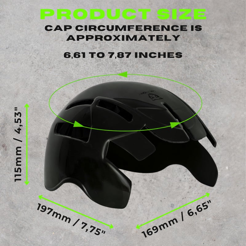 Milfort 2 Pack x Bump Cap Insert for Baseball caps. Ventilated Safety Helmet Shell. Protective Headgear for Work, Security and Outdoor use. Hard Hats for Men & Women. - Image 3