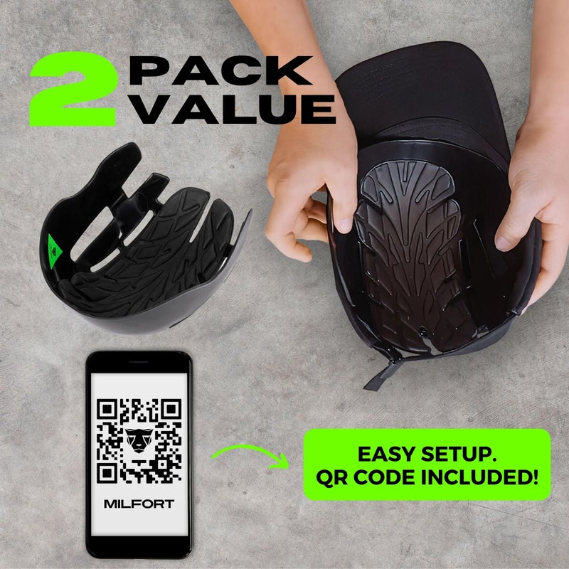 Milfort 2 Pack x Bump Cap Insert for Baseball caps. Ventilated Safety Helmet Shell. Protective Headgear for Work, Security and Outdoor use. Hard Hats for Men & Women. - Image 2