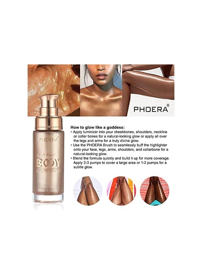 Phoera Body Luminizer 30ml 102 Metallic Gold - Image 5