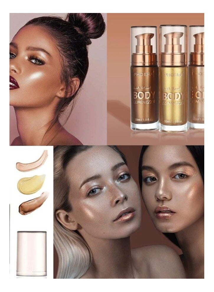 Phoera Body Luminizer 30ml 102 Metallic Gold - Image 3