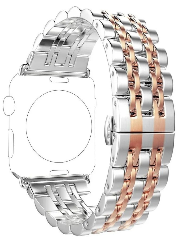 Generic - Stainless Steel Band for Apple Watch 49mm 45mm 44mm 42mm Compatible with iWatch Ultra/8/7/6/5/4/3/2/1/SE/SE2 Series - Image 1