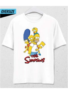 Family Bonds: The Simpsons Valentine's Day Special - Oversize T-Shirt White