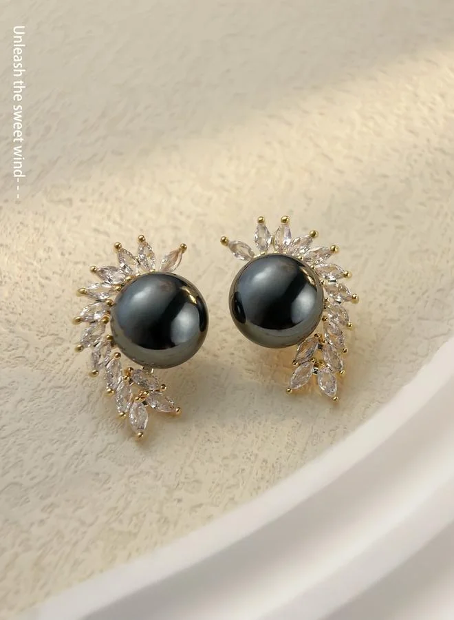 Faux Pearl Stud Earrings