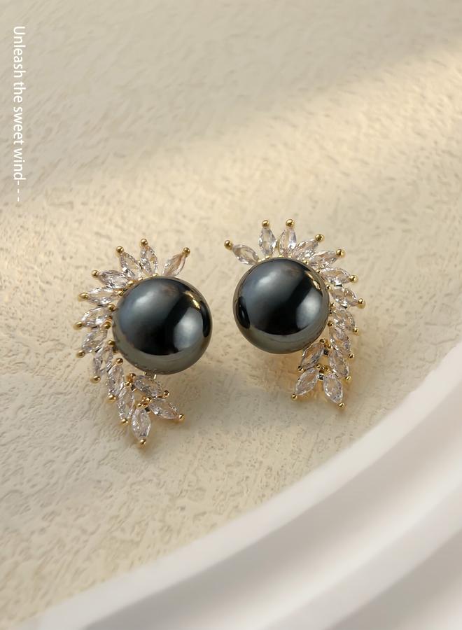 Take Two Faux Pearl Stud Earrings - Image 1