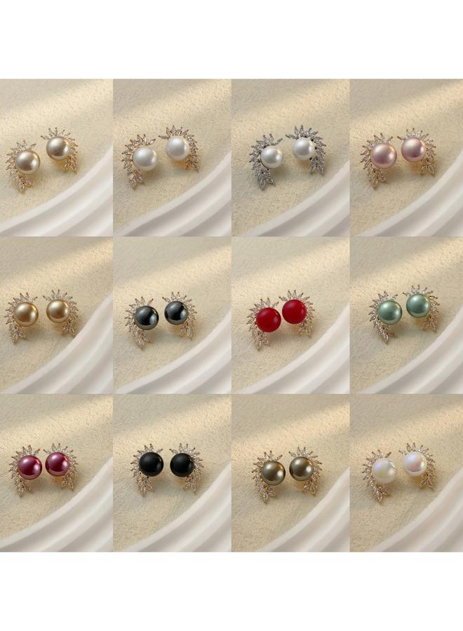 Take Two Faux Pearl Stud Earrings - Image 3