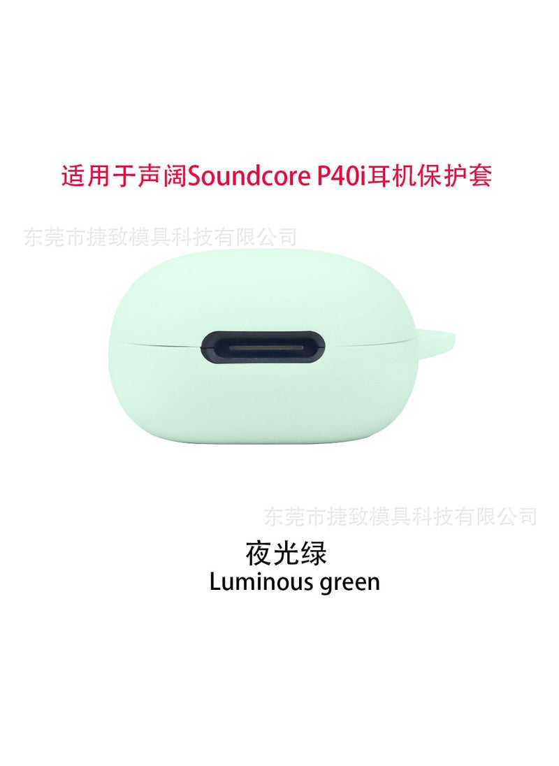 TPU Clear Case for Anker Soundcore P40i luminous green 