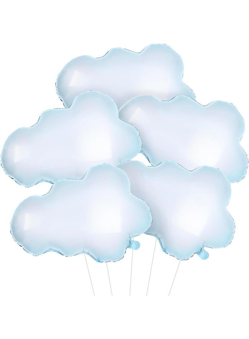 KATCHON Huge Clouds Balloon Set - 30 Inch, Pack of 5 | Clouds Party Decorations | On Cloud 9 Bachelorette Decorations | Baby Shower Decoration | Cloudbabies Decoration - Image 1