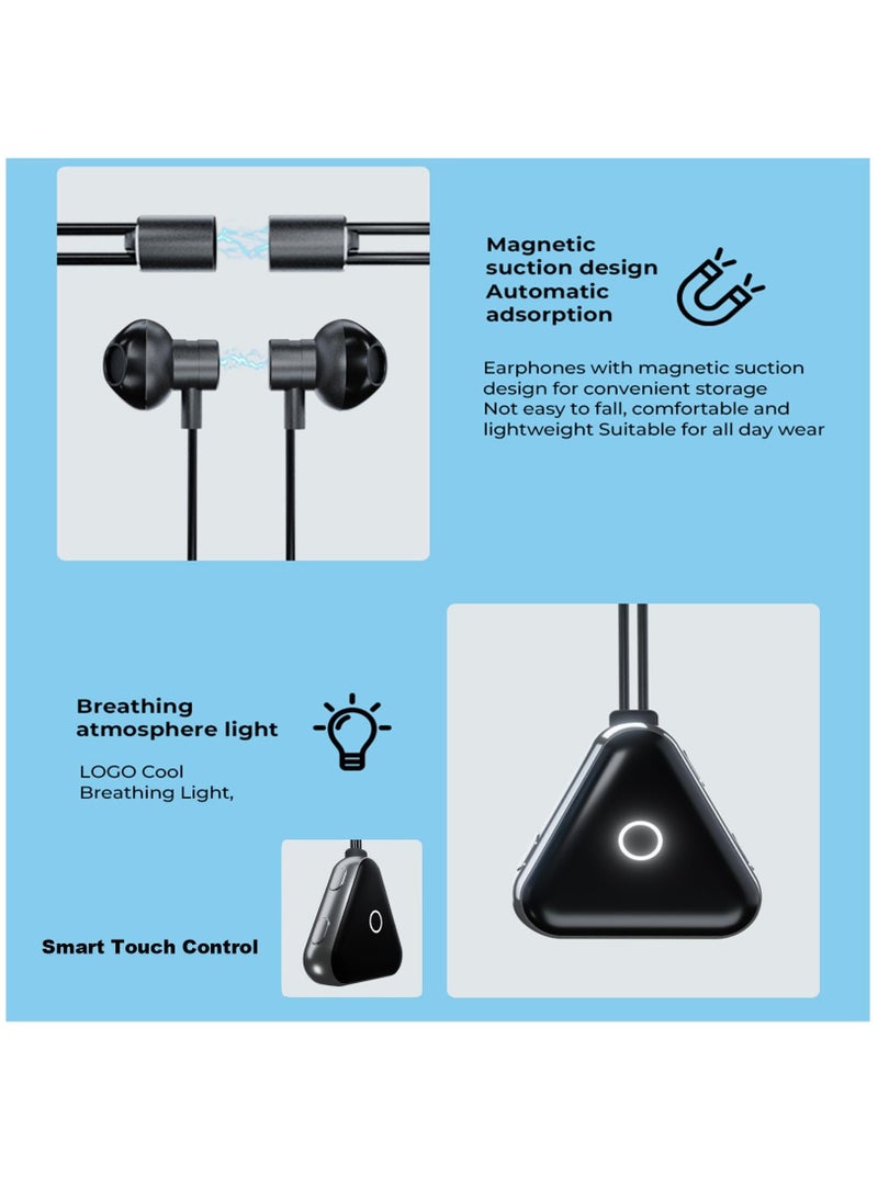 Excefore Around The Neck Headphones Wireless Bluetooth Around The Neck Earbuds Neckband Bluetooth Headphones Headset Neck Band Bluetooth Earbuds Neckband Head Phones Ear Buds  - Image 3