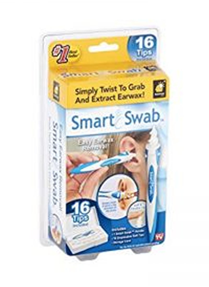 Smart Swab Smart Swab Spiral Ear Cleanser Reuseable Earwax Remover Tool With 16 Replaceable Tips Safe And Pain Free  - Image 1