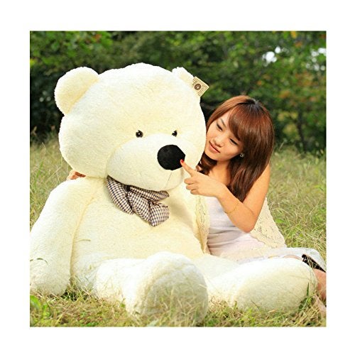 Fengheshun 180 Cm Super Giant Teddy Bear Outer Cover Animal Toy Huge Bear Shell Purple (Not Filled),Give Girlfriend The Best Gift On Valentine's Day (White, 1.8m) - Image 4