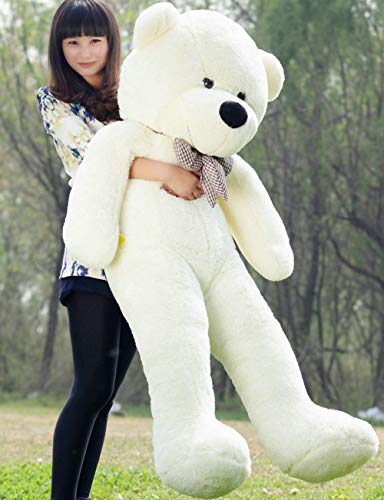 Fengheshun 180 Cm Super Giant Teddy Bear Outer Cover Animal Toy Huge Bear Shell Purple (Not Filled),Give Girlfriend The Best Gift On Valentine's Day (White, 1.8m) - Image 5