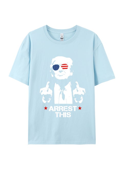 New Trump Print Short Sleeved Shirt
