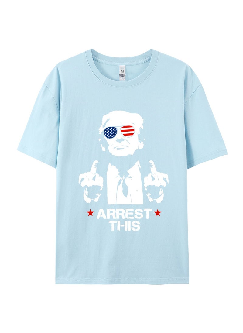 KUYING - New Trump Print Short Sleeved Shirt - Image 1