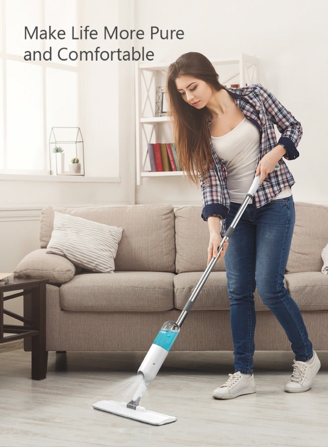 MIXDE Spray Mop with 2 Washable Microfiber Pads-Cleaning Mop with 350ML Refillable Water Tank-Ceramic Floor Mop for Home Kitchen  - Image 2