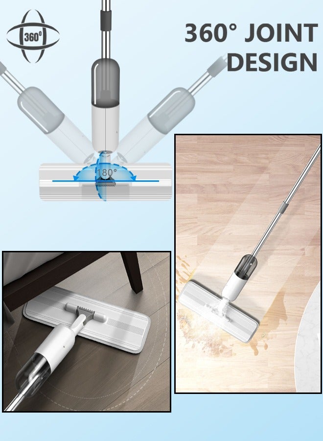 MIXDE Spray Mop with 2 Washable Microfiber Pads-Cleaning Mop with 350ML Refillable Water Tank-Ceramic Floor Mop for Home Kitchen  - Image 3