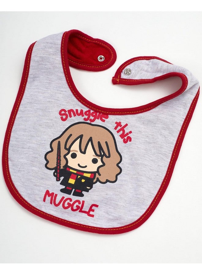 Harry Potter Baby Unisex Bib and Bootie Set Gifts for Baby (Red Multi, 0-12 Months) - Image 2