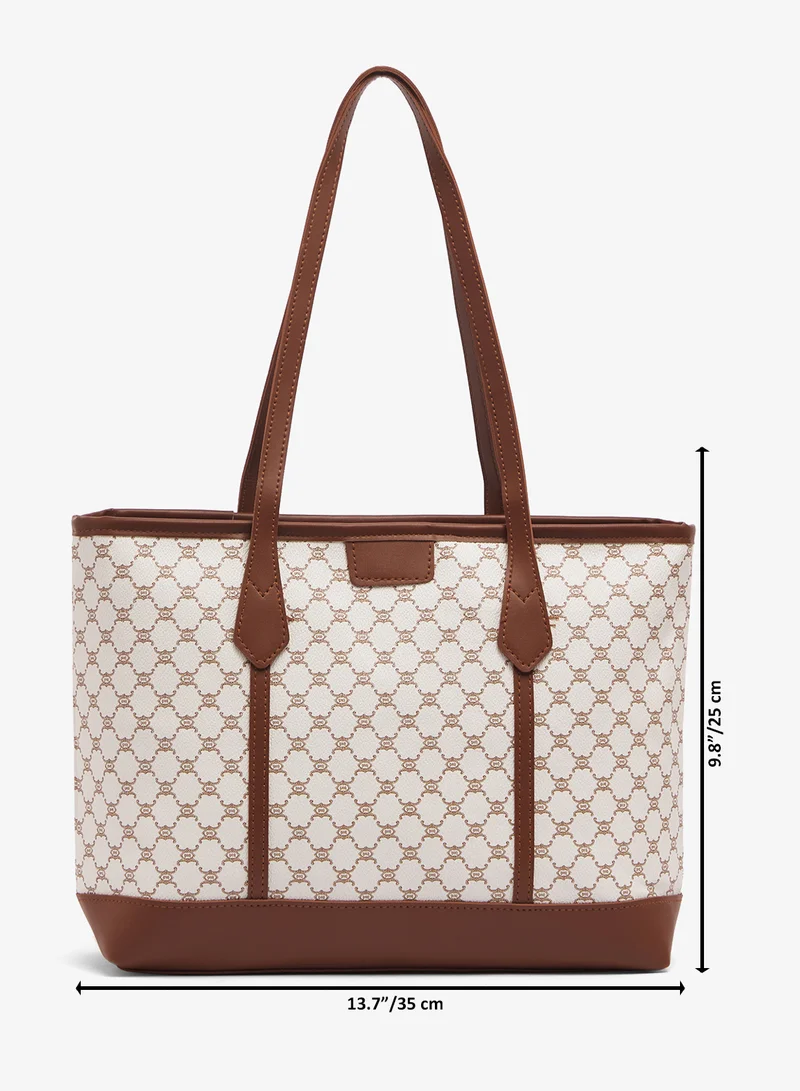 ايلا حقيبة يد منظمة مطبوعة