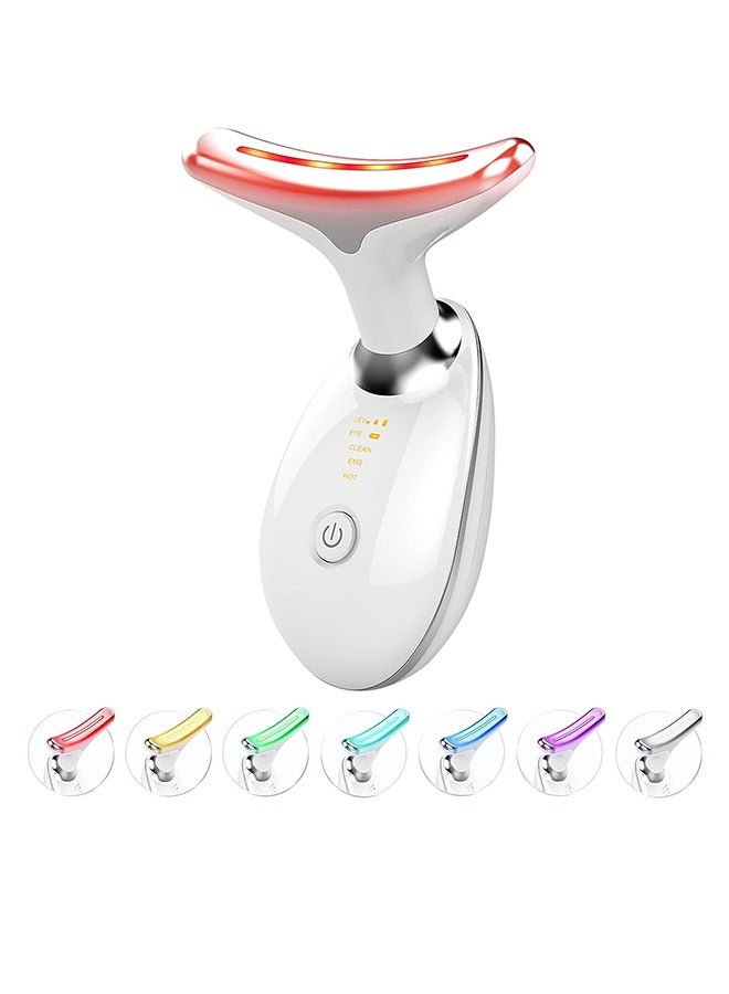 Loquat Rejuvenating Neck Treatment Device – Anti-Wrinkle, Lifting, Firming Massager For A Youthful Neck And Jawline Firming And Anti-Wrinkle Device, Neck Face Lift Firming Massager, LED Phototherapy Anti-W - Image 1