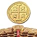 Byhoo Metal Pirate Coins 30 Gold Treasure Coins Set Metal Replica Spanish Doubloons Pirate Treasure Chest Fake Coins Tokens Realistic Money Imitation for Cosplay Toys Board Games - Image 2