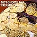 Byhoo Metal Pirate Coins 30 Gold Treasure Coins Set Metal Replica Spanish Doubloons Pirate Treasure Chest Fake Coins Tokens Realistic Money Imitation for Cosplay Toys Board Games - Image 4